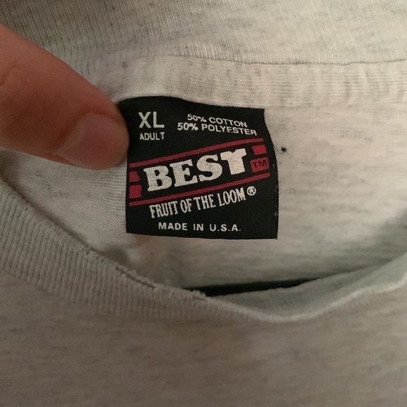 Mens grey vintage T-Shirt with motif - Picture 3 of 3